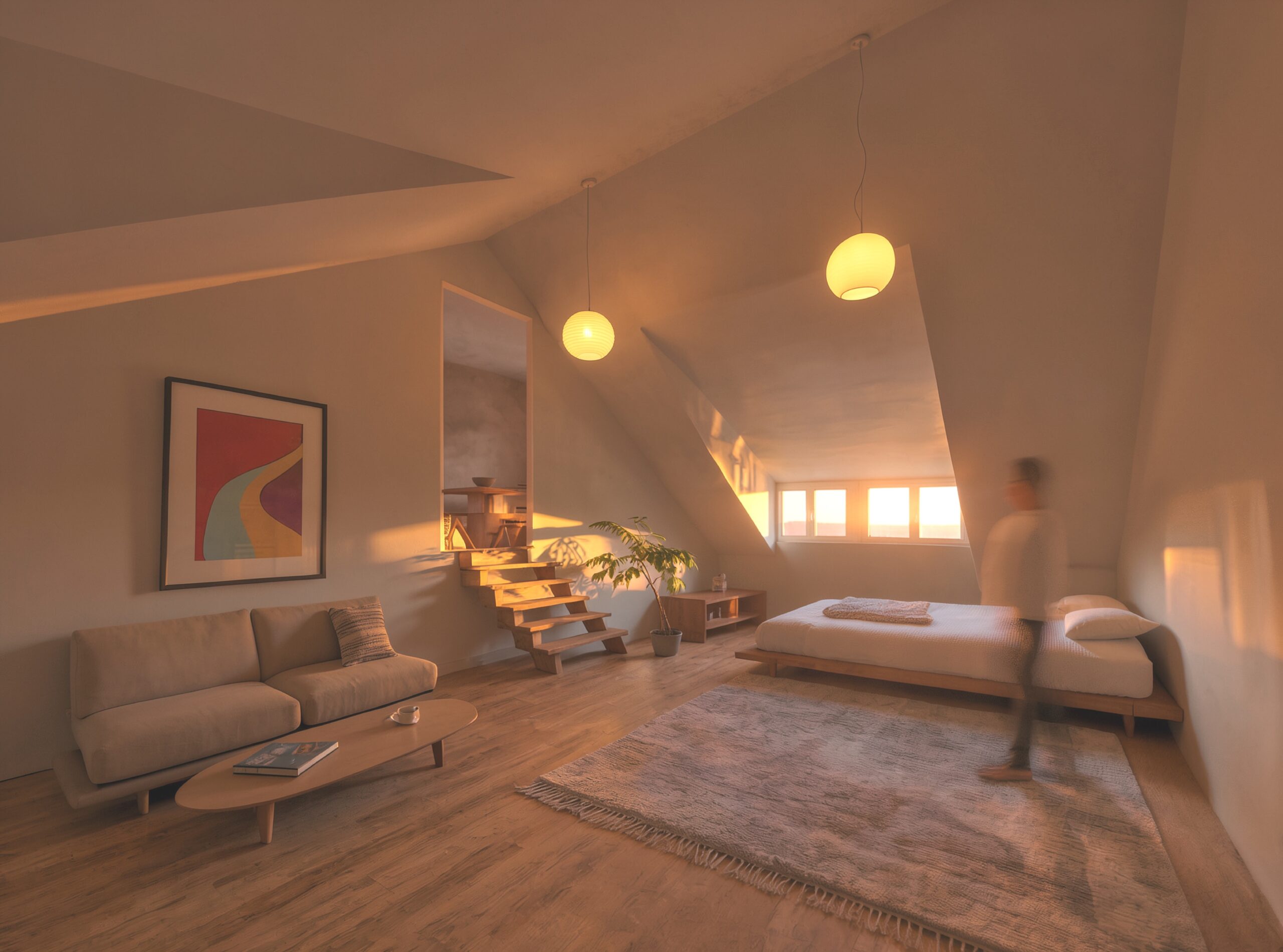 Dachwohnung G: ein Zuhause, das sich anpasst